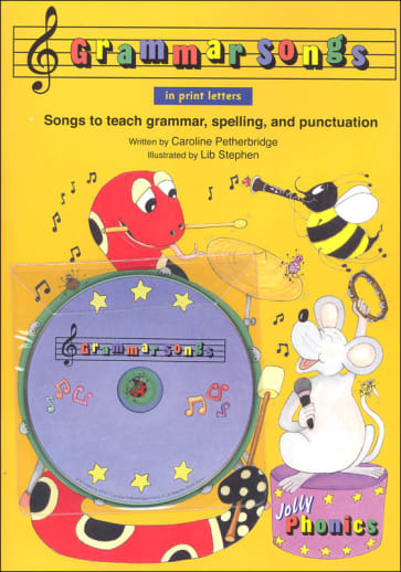 Jolly Phonics Grammar Songs Book and CD (Print Letters)
