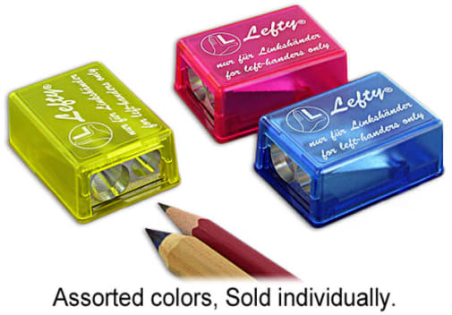 Left-Handed 2-in-1 Sharpener - 2 Hole Magnesium