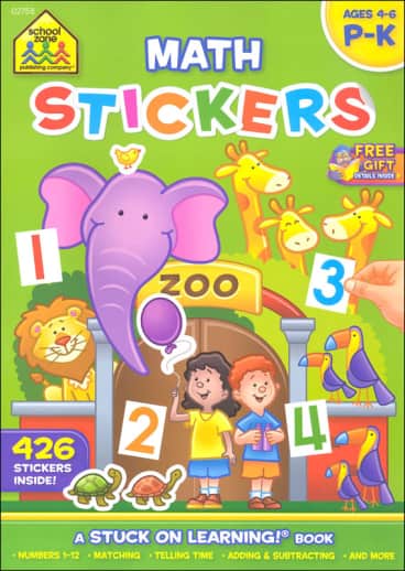 Math Stickers Workbook (Stuck on Learning!)