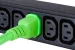 AC power cord, C14 to C19, 14 AWG, 2ft, Green
