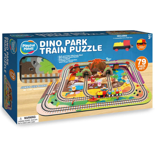Playful Minds Dino Park Train Puzzle (79 pieces)