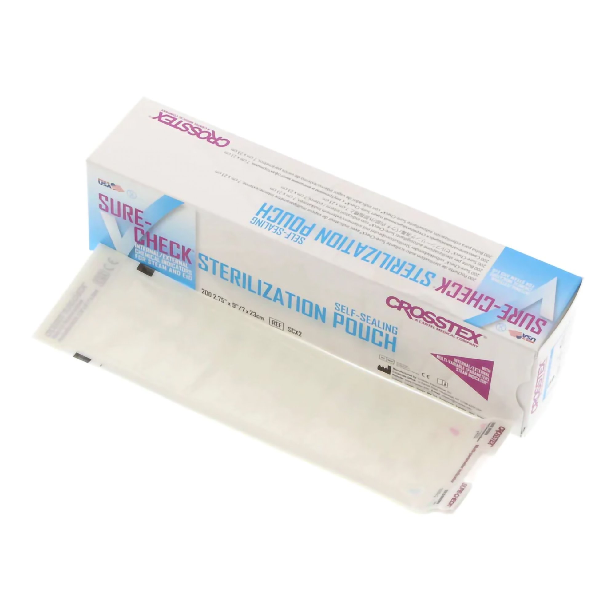 Sure-Check Sterilization Pouch, 2 x 9 Inch MK 783385