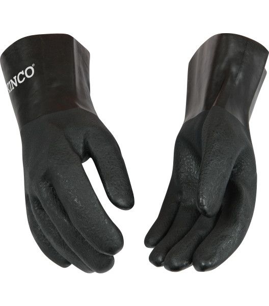 12&rdquo; Sandy Finish PVC with Gauntlet, Black, large