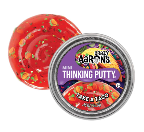 Crazy Aaron's Take a Taco Thinking Putty 2" Mini Tin