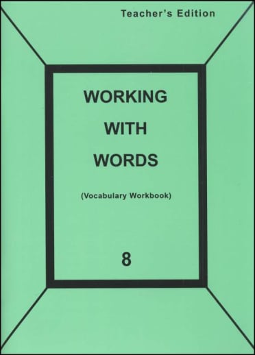 Working with Words 8 Teacher