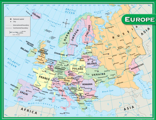 Europe Map Chart