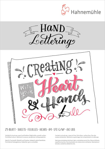 Hand Lettering Pad Size A4/8.27" x 11.69"