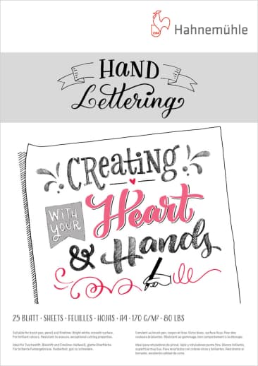 Hand Lettering Pad Size A4/8.27" x 11.69"