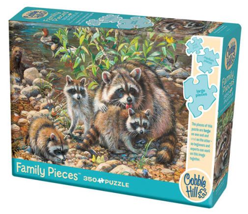 Cobble Hill Raccoon Family Puzzle (350 piece)