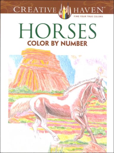 Horses Color by Number (Creative Haven)