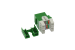Cat5E RJ45 110 Type 180° Keystone Jack Green