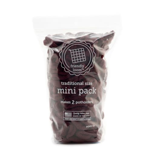 Mini Pack by Friendly Loom - Burgundy (Traditional Size)