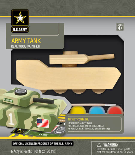 U.S. Army Tank Wood Painting Kit