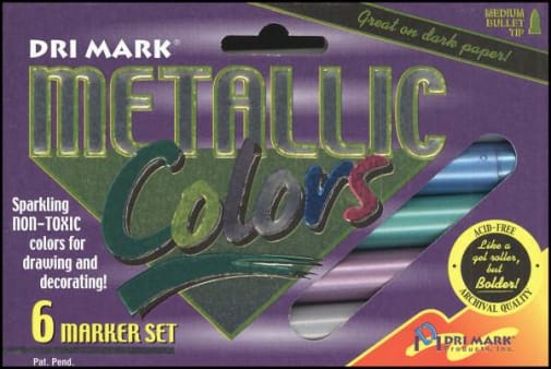 Metallic Markers 6-pack Medium Point