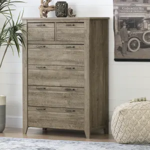 6-Drawer Tall Lingerie Chest - Rustic Style