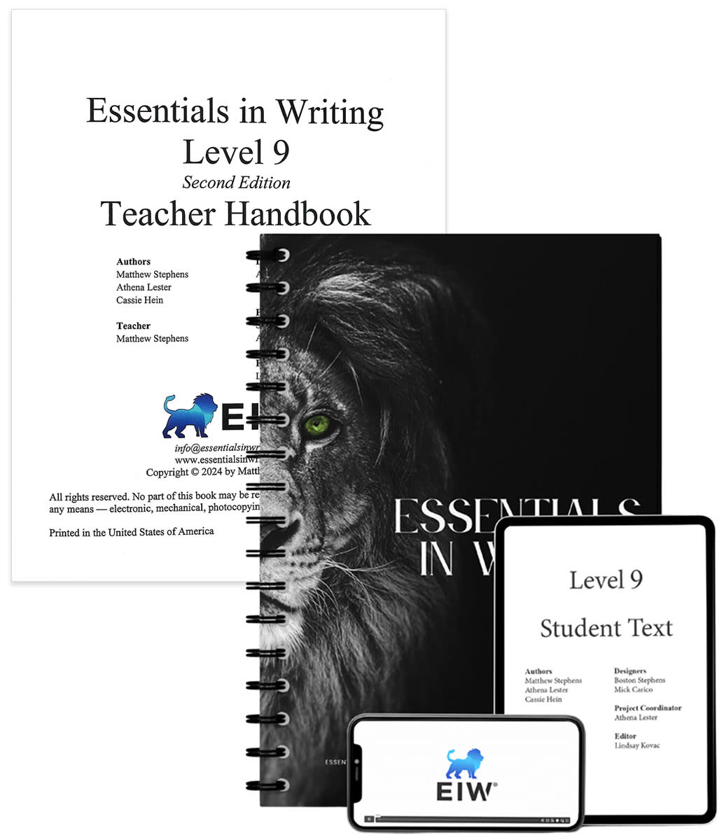 Essentials in Writing Level 9 Bundle (Textbook Teacher Handbook and Online Video Subscription) 2nd Edition
