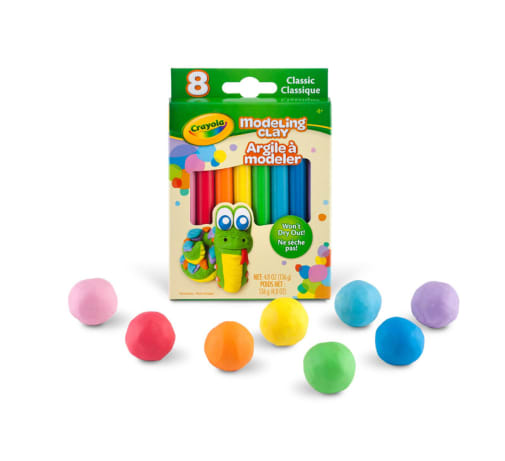 Crayola Modeling Clay: Classic Color Assortment - 8 count