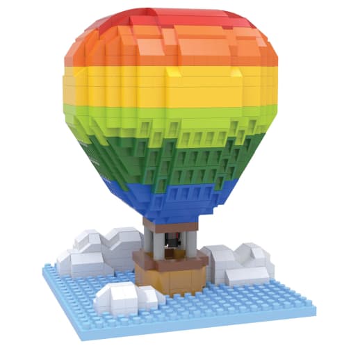 Mini Building Blocks: Hot Air Balloon (661 pieces)