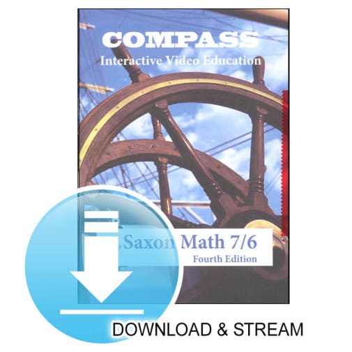 Compass Digital Download Saxon Math 7/6 4th Edition