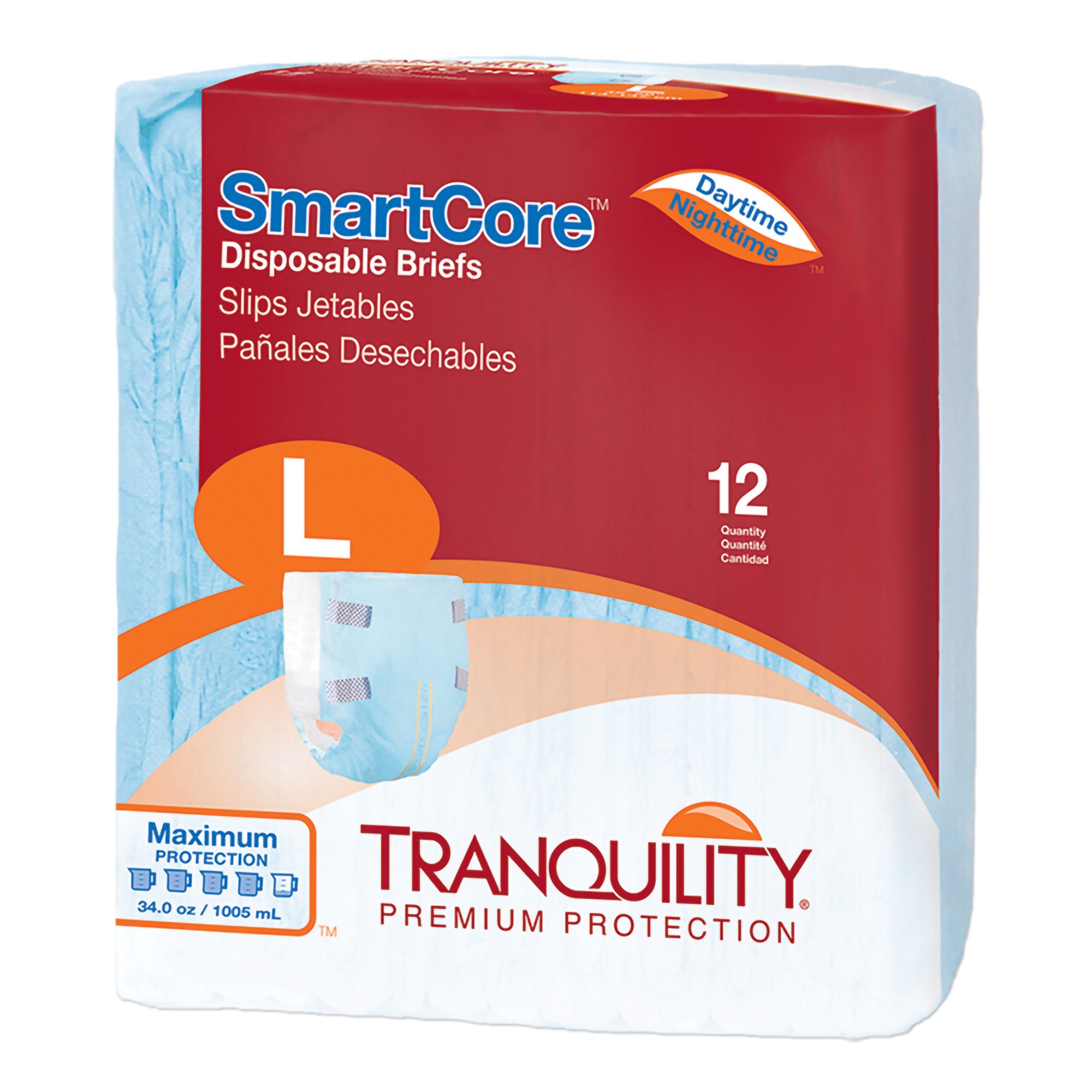 Tranquility SmartCore Maximum Protection Incontinence Brief, Large MK 801662