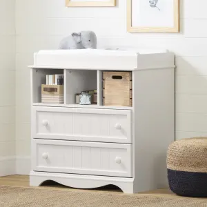 Changing Table with Drawers and Open Storage