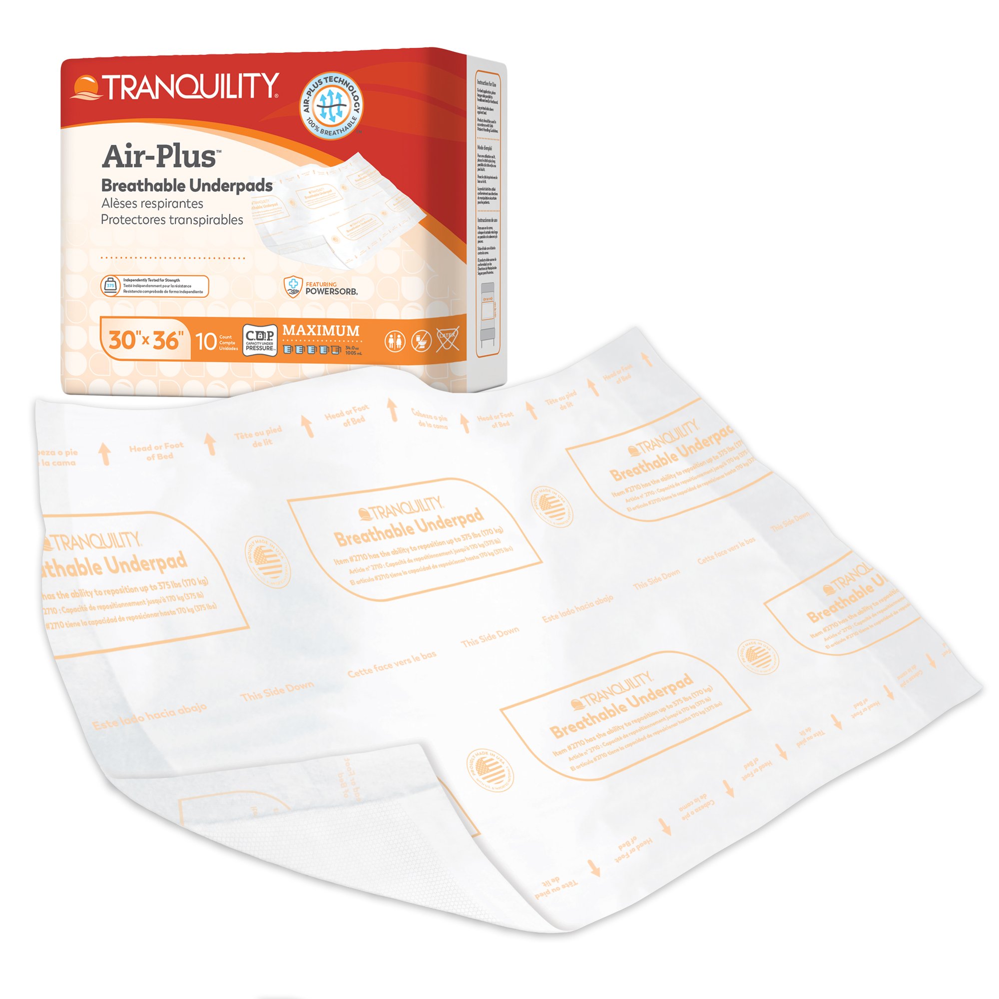Tranquility AIR-Plus Low Air Loss Underpad, 30 x 36 Inch MK 816455