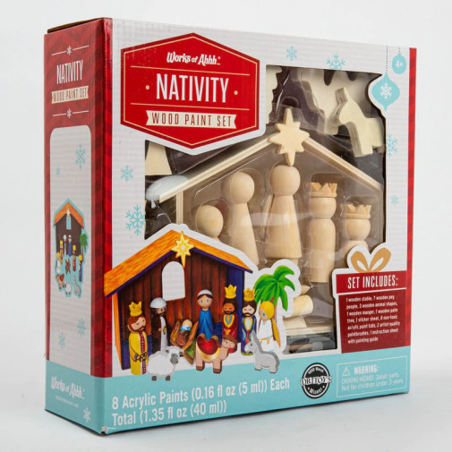 Christmas Nativity Scene Paint by Number for Adults Beginner, DIY