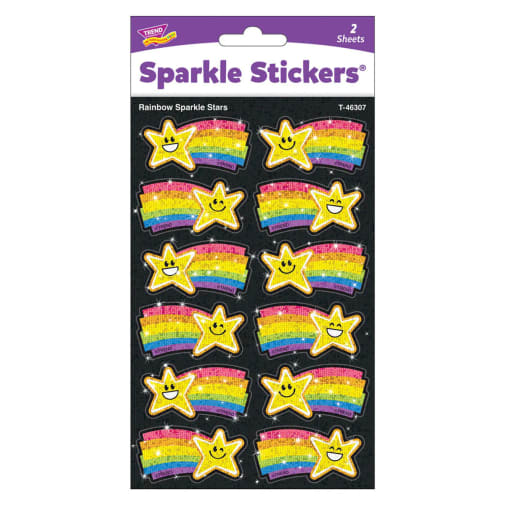 Sparkle Stickers: Rainbow Sparkle Stars