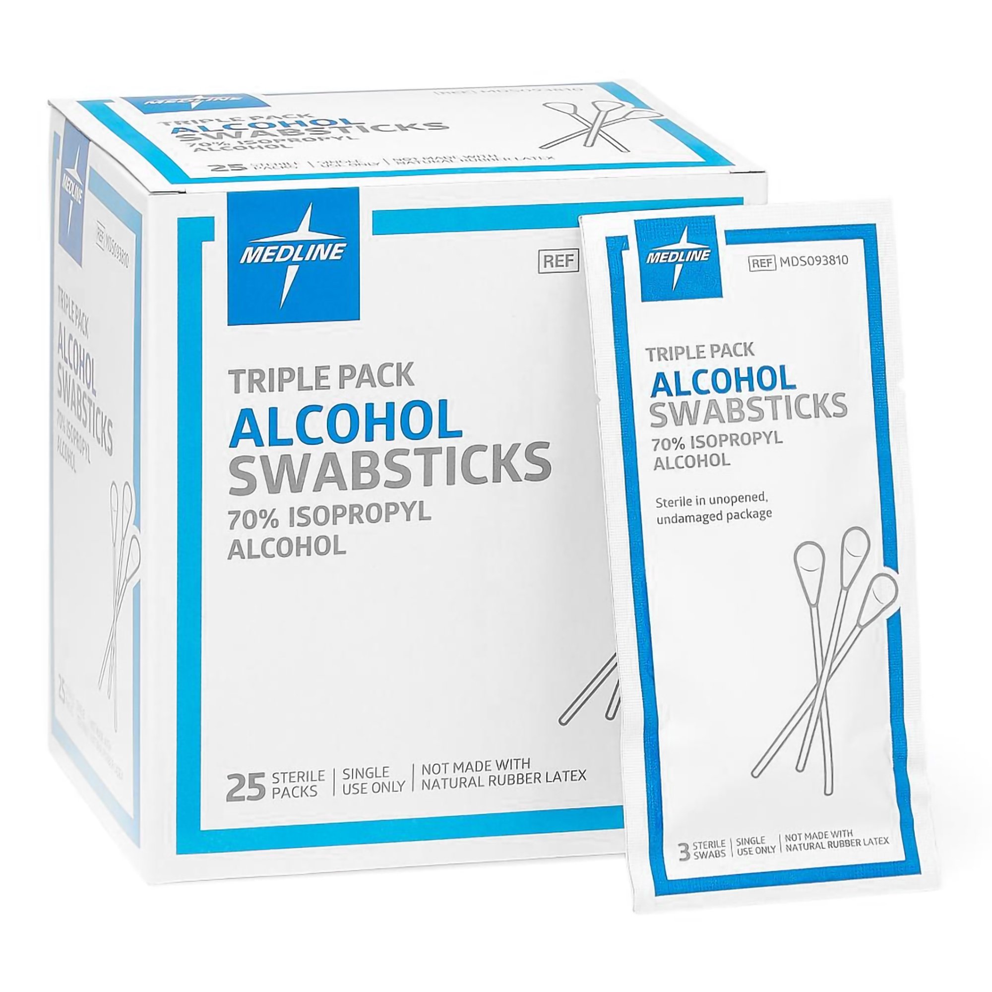 Impregnated Swabstick 70% Strength Isopropyl Alcohol Individual Packet Sterile MK 840167