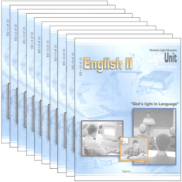Christian Light English II/Language Arts 11 LightUnit Set Sunrise Edition