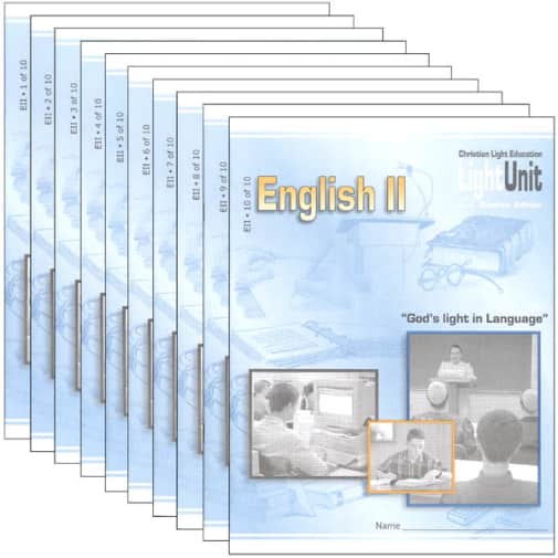 Christian Light English II/Language Arts 11 LightUnit Set Sunrise Edition