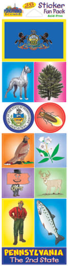 Pennsylvania Experience State Sticker Fun Pack