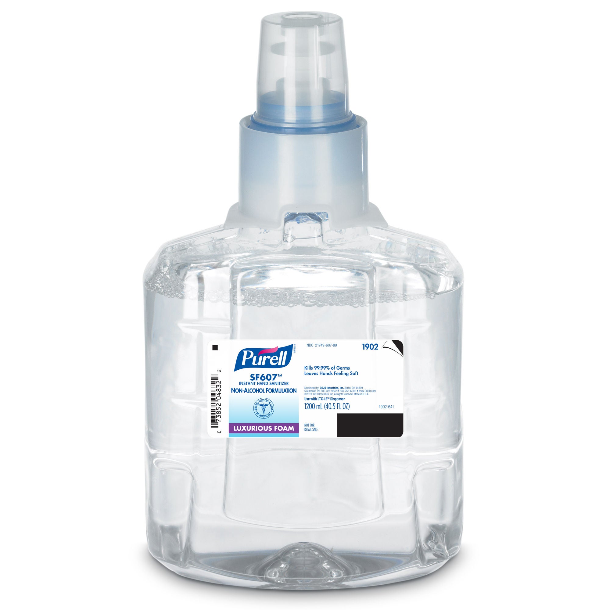 Purell SF607 BZK Hand Sanitizer Foam. 1,200 mL Refill for LTX Dispensers MK 920880