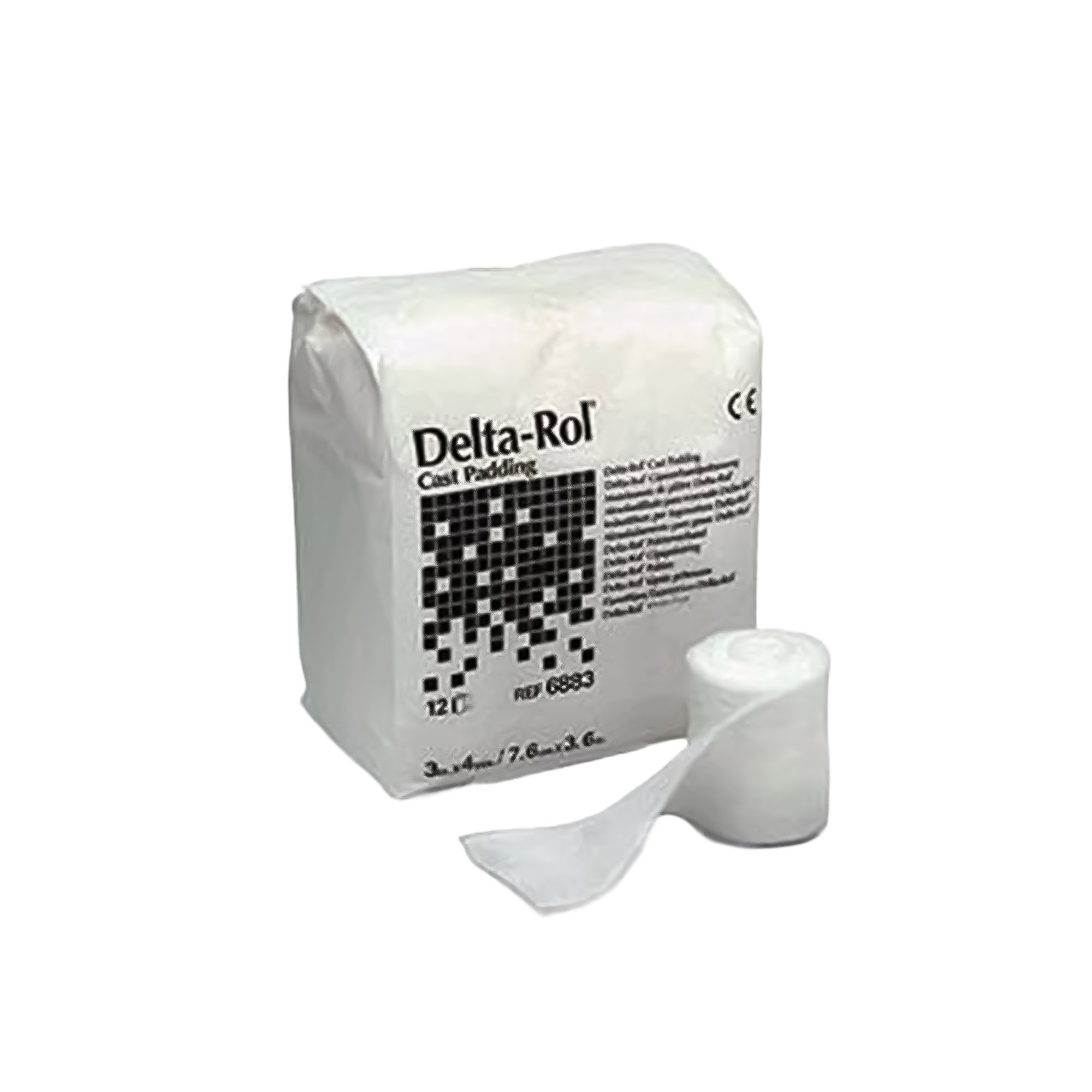 Delta-Rol White Acrylic Undercast Cast Padding, 4 Inch x 4 Yard MK 113816