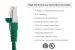 Cat6 Shielded Ethernet Patch Cable, Half-moon Boot, 50 ft, Green