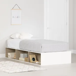 Platform Bed with Open Storage