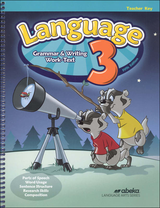Abeka Language Arts 3 Teacher Key (5th Edition)
