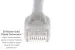 CAT6A Ethernet Patch Cable, Half-moon Boot, UTP, 1 ft, White