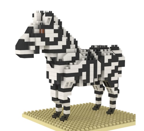 Mini Building Blocks: Zebra (362 pieces)