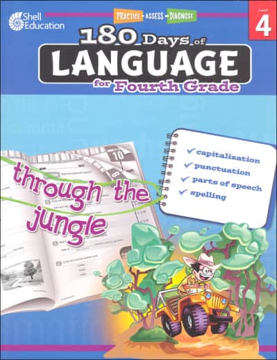 180 Days of Language for Fourth Grade (Practice, Assess, Diagnose)
