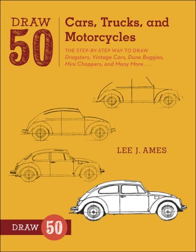 Draw 50 Cars, Trucks and Motorcycles