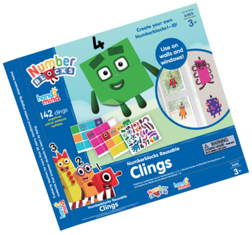 Numberblocks Reusable Clings