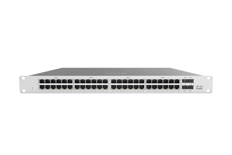 Cisco Meraki Cloud Managed Switch, 48 Gigabit Ethernet Ports, 4 SFP Uplinks, PoE, MS120-48FP-HW, Unclaimed, Refurbished, Original