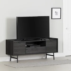 Meuble TV avec portes et tiroir