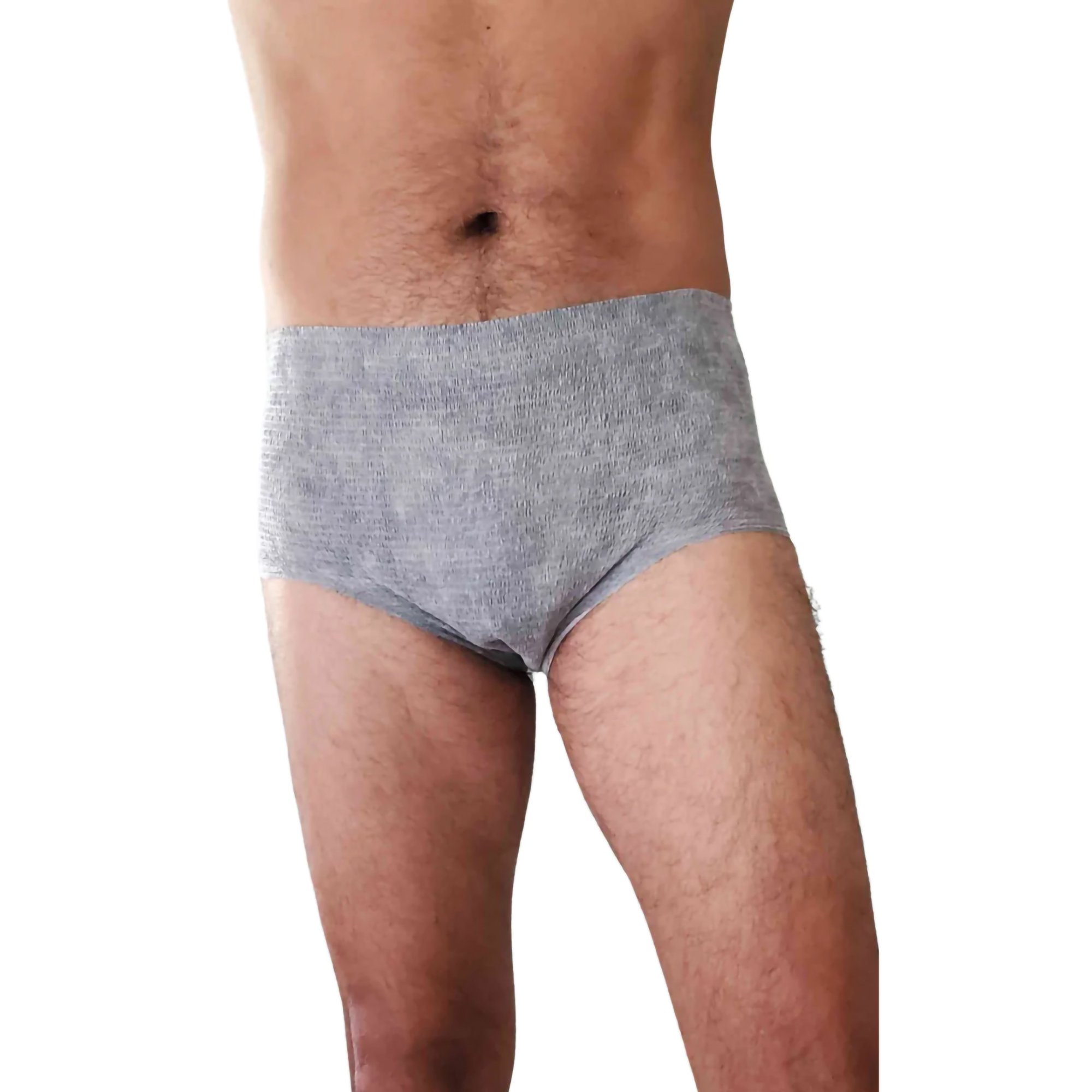 Nexwear Men's Pull-On Absorbent Underwear, Small/Medium, Gray MK 1260964