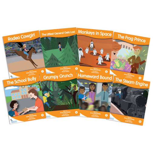 Fantail Readers: Fiction - Orange (set/8) Reading Level 15-16, Guided Reading Level H-J