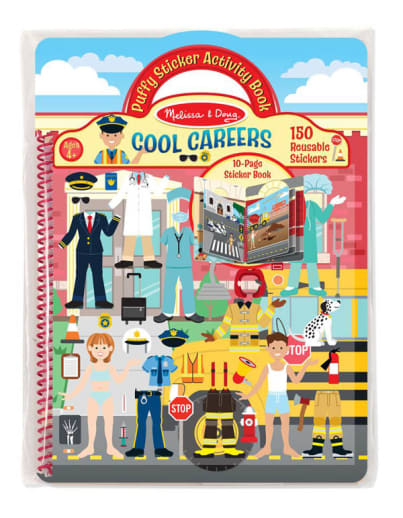 Melissa & Doug Cool Careers Puffy Sticker Activity Book