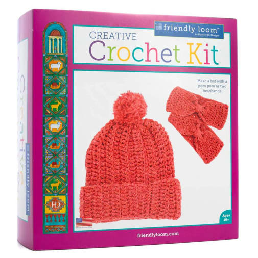 Creative Crochet Kit by Friendly Loom - Red
