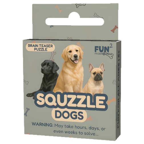 Squzzle Brain Teaser Puzzle - Dogs