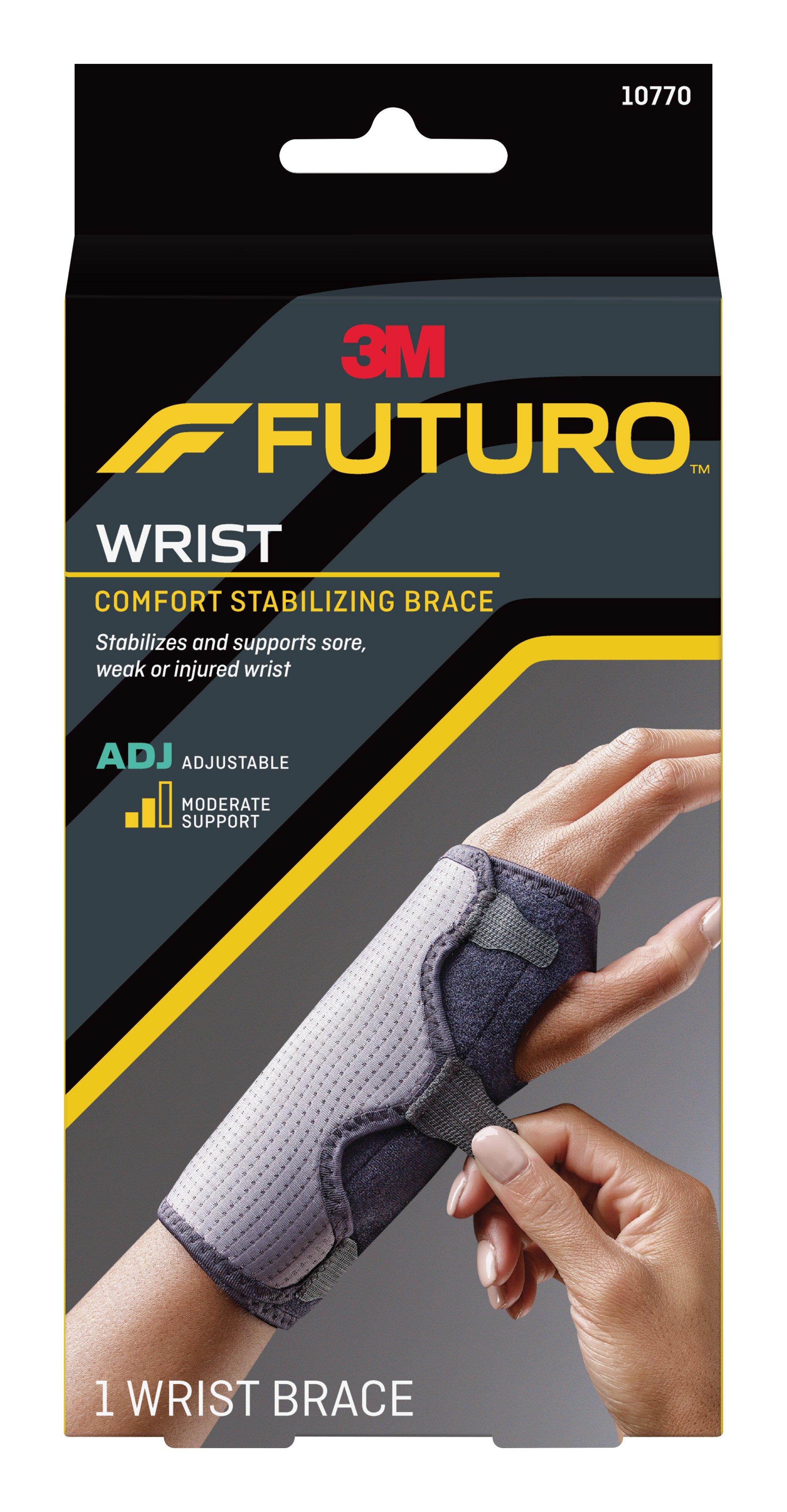 3M Futuro Wrist Brace, Comfort Fabric, Left or Right Hand MK 794470